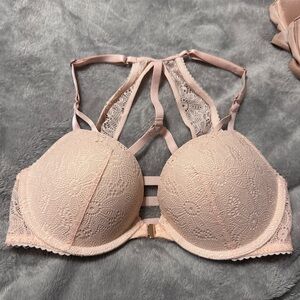 Victoria's Secret Pink Push-Up Bra with Lace Trim